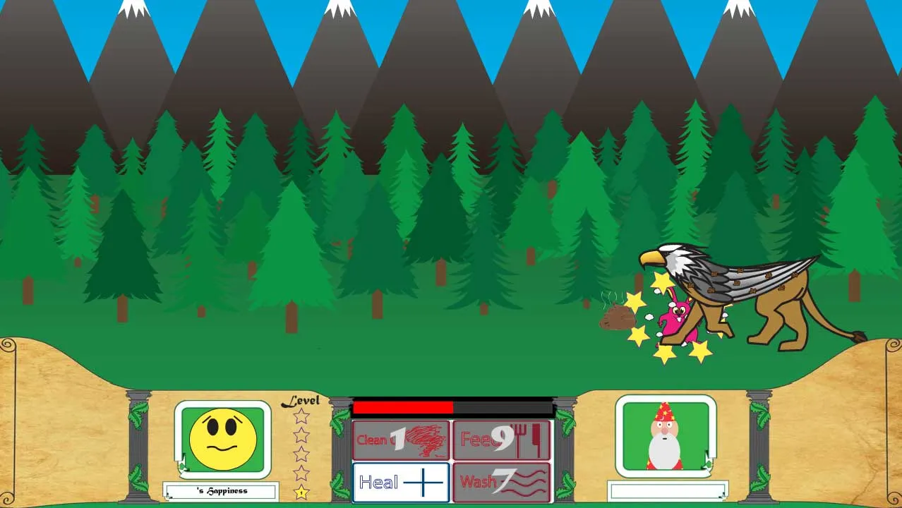 Screenshot of Griffin Eating