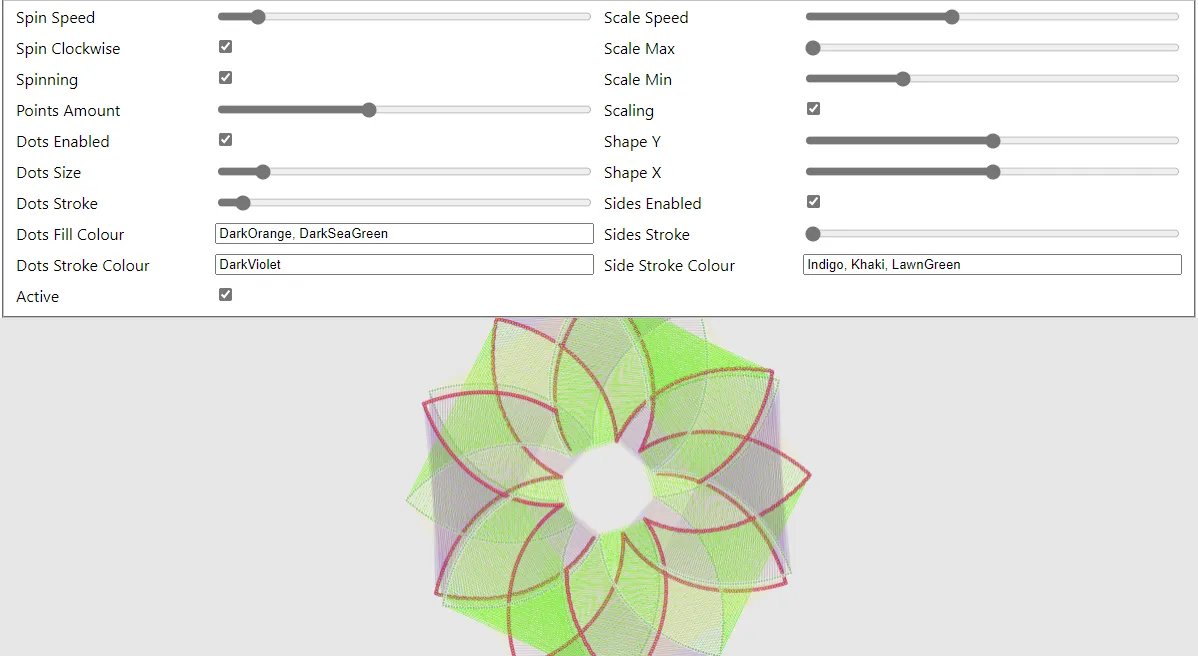 Screenshot from playing with polygons prototype