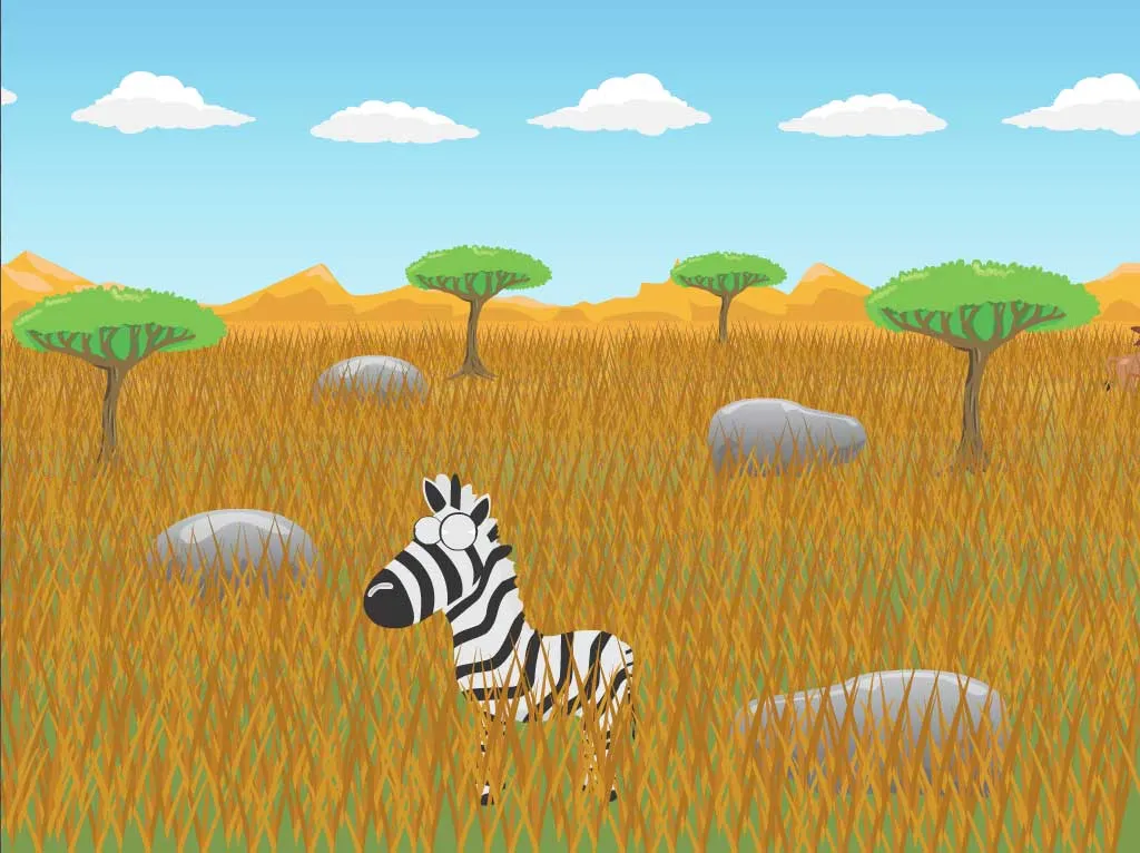 Screenshot of all lions being scared off