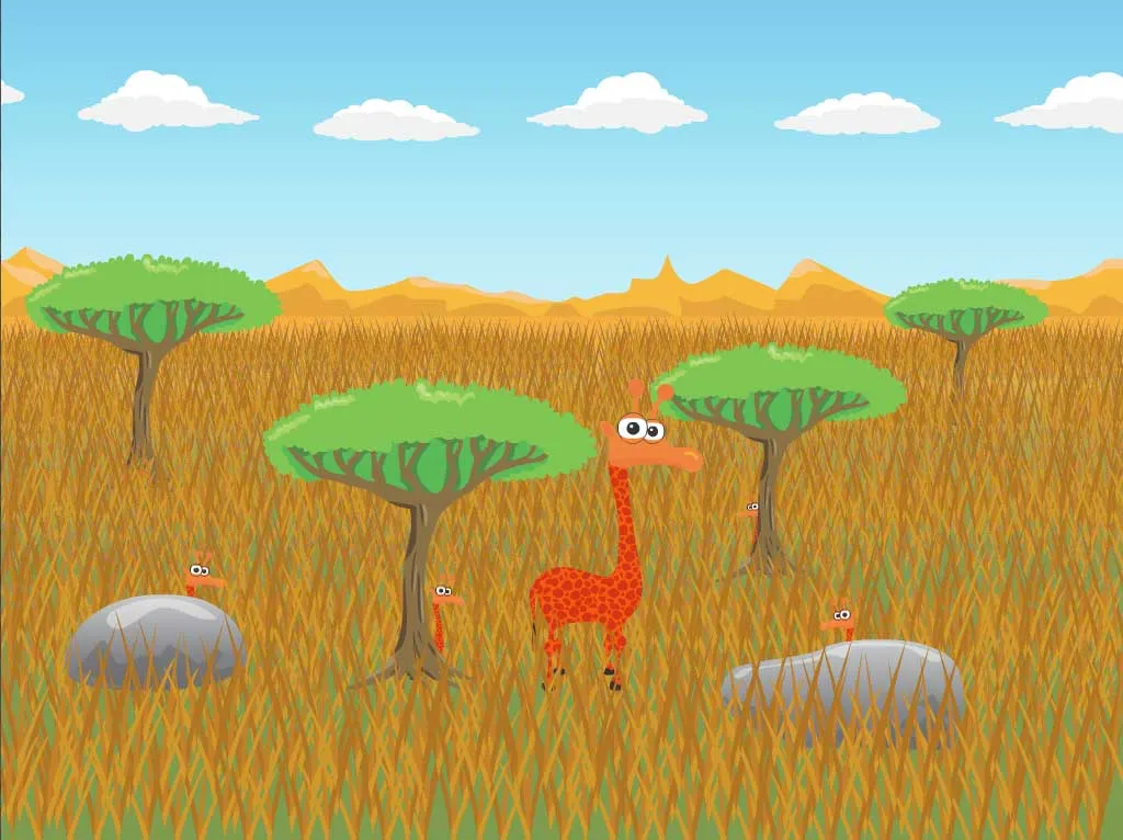 Screenshot of Giraffe game