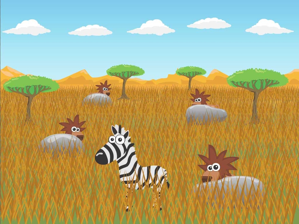 Screenshot of zebra game